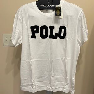 Beaded Polo Ralph Lauren Tee. Size Large. Never been worn